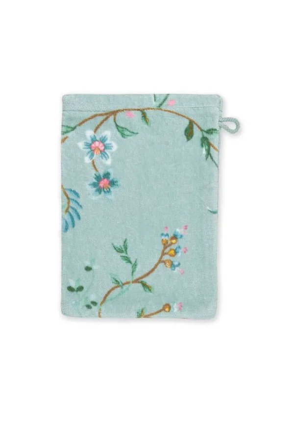 Flash Sale Pip Studio Waschlappen Set/3 Les Fleurs 16x22 cm Blau