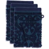 Outlet Pip Studio Waschlappen Set/3 Tile de Pip Dunkel 16x22 cm Blau